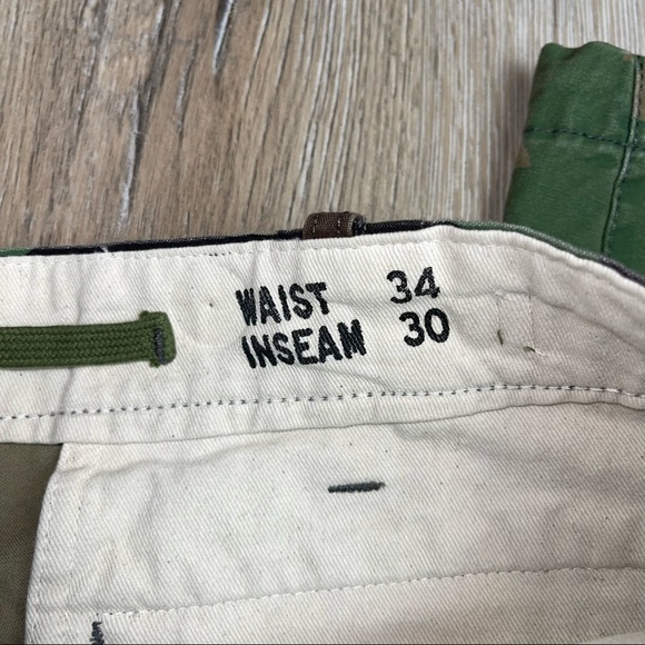 Polo Ralph Lauren Classic Kauai Camo Distressed Cargo Flag Utility Pants 34 30 - Picture 6 of 10